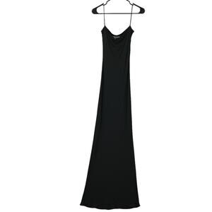 Yigal Azrouel Women's Size 1 Vintage Strappy Maxi Dress Black Floor Length